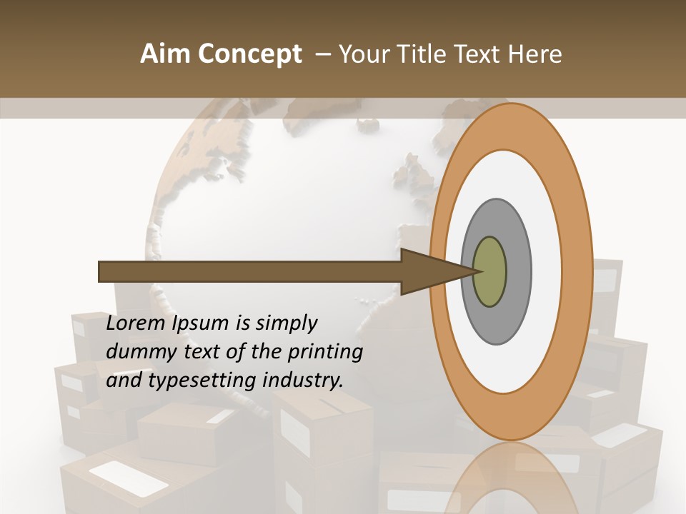 Planet Delivering Handle PowerPoint Template