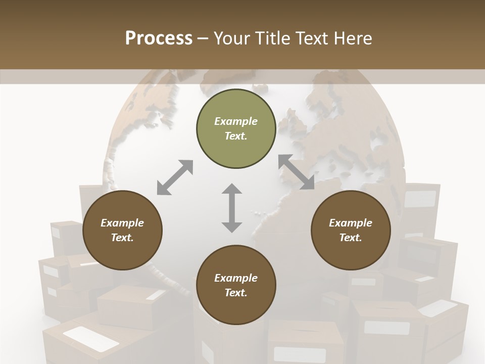 Planet Delivering Handle PowerPoint Template