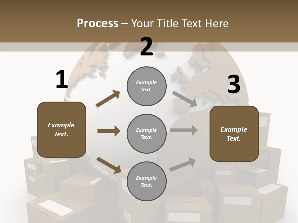 Planet Delivering Handle PowerPoint Template