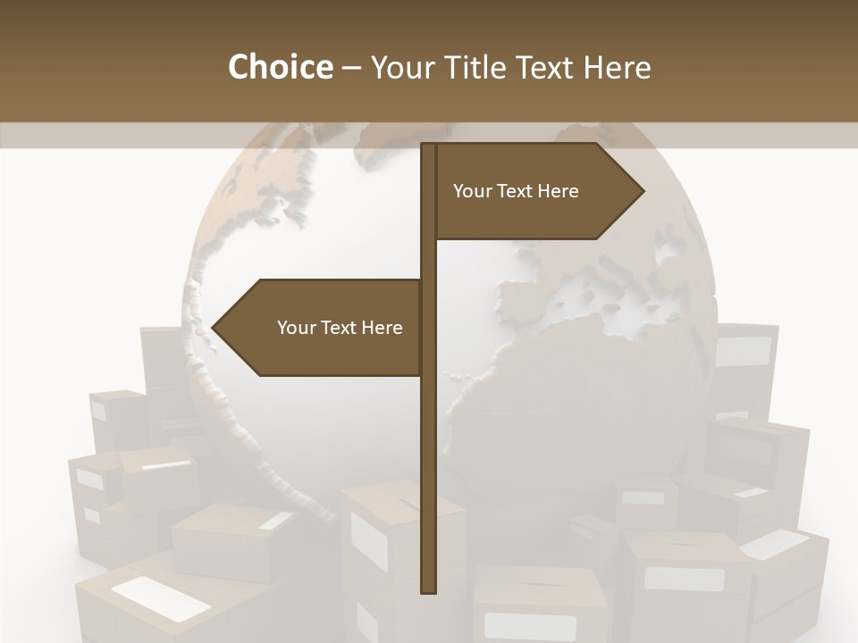 Planet Delivering Handle PowerPoint Template