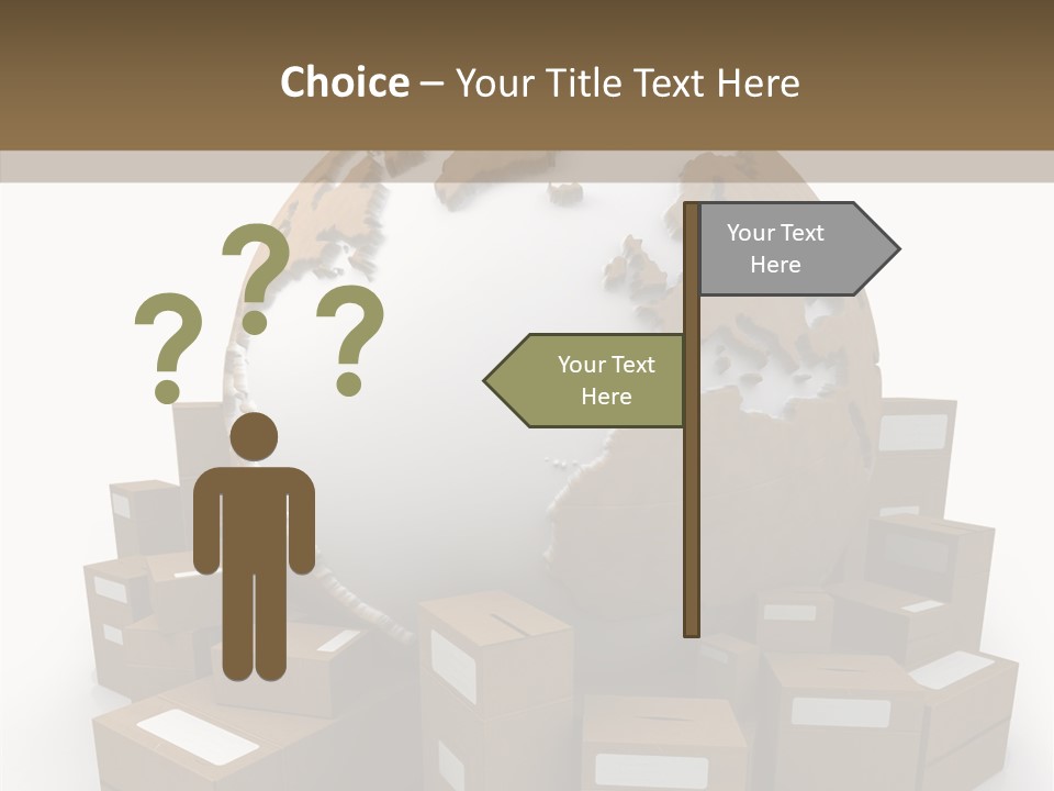 Planet Delivering Handle PowerPoint Template