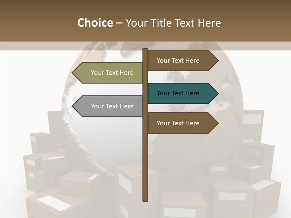 Planet Delivering Handle PowerPoint Template