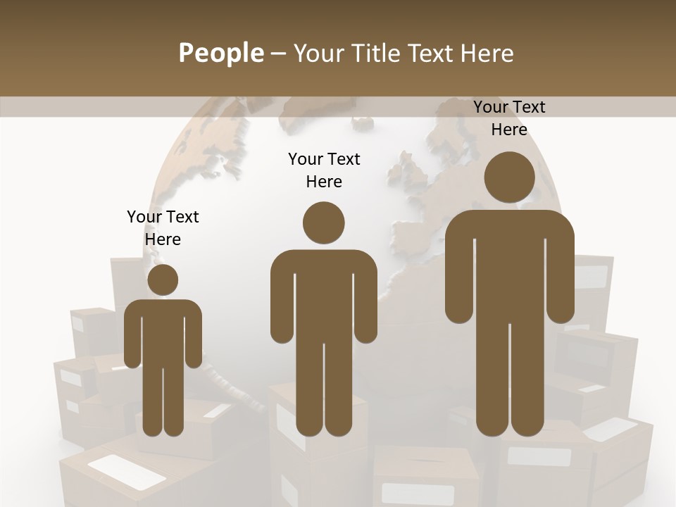 Planet Delivering Handle PowerPoint Template