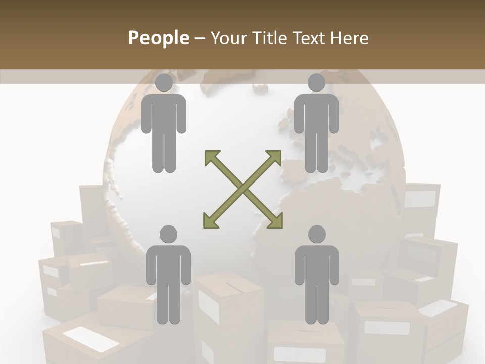 Planet Delivering Handle PowerPoint Template