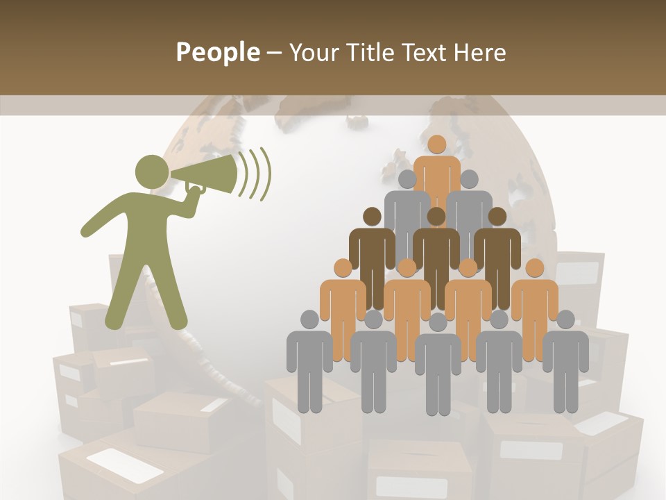 Planet Delivering Handle PowerPoint Template