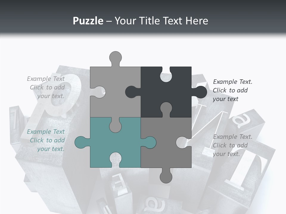 Font Old Characters PowerPoint Template