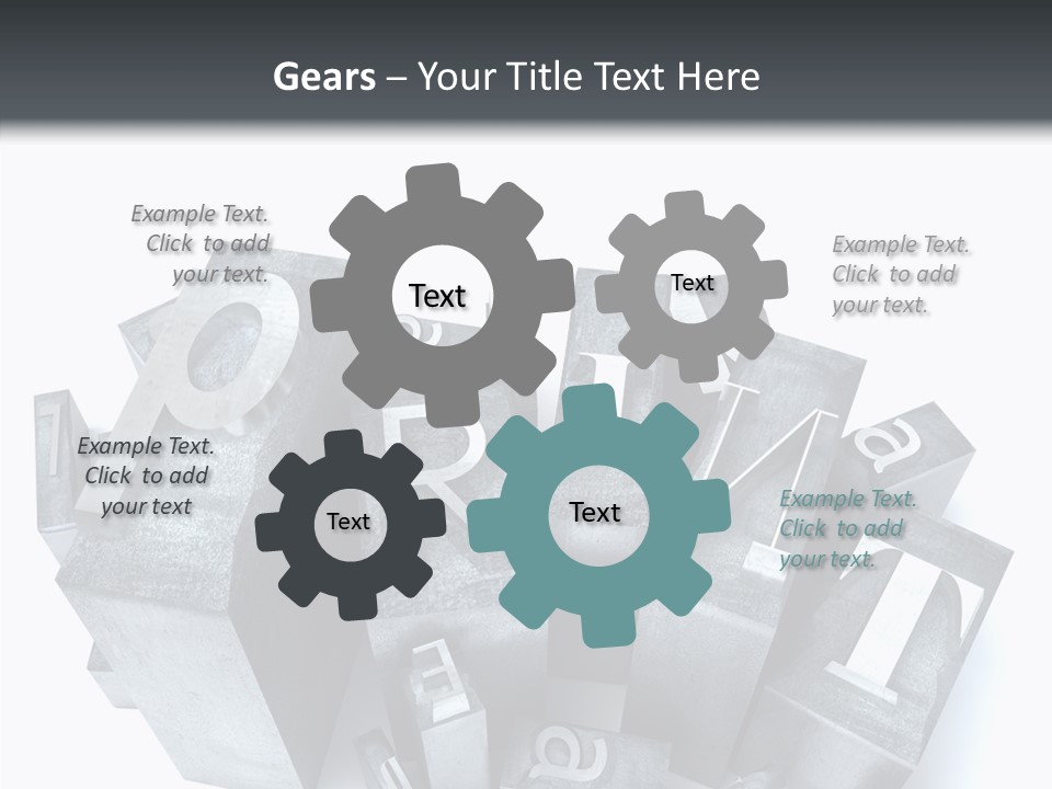 Font Old Characters PowerPoint Template