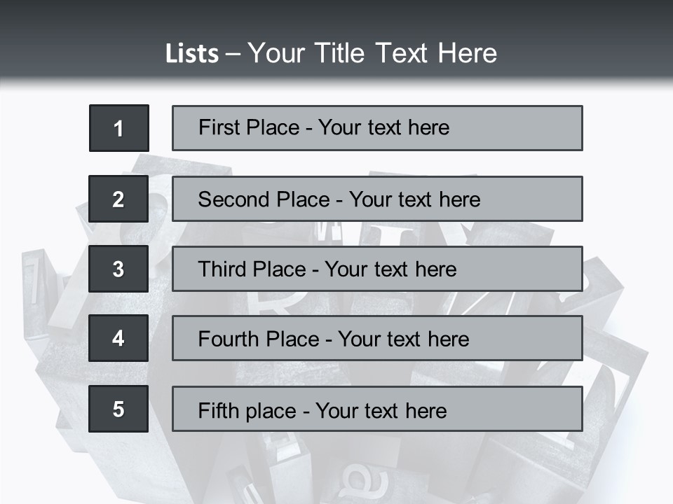 Font Old Characters PowerPoint Template