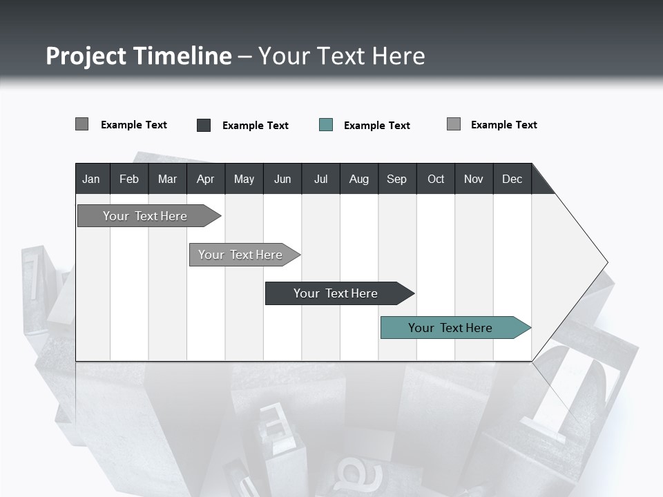 Font Old Characters PowerPoint Template