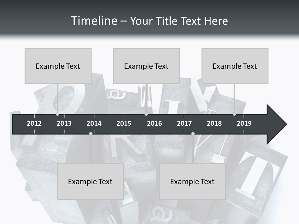 Font Old Characters PowerPoint Template