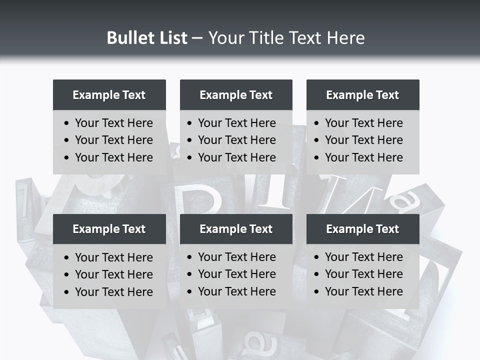 Font Old Characters PowerPoint Template