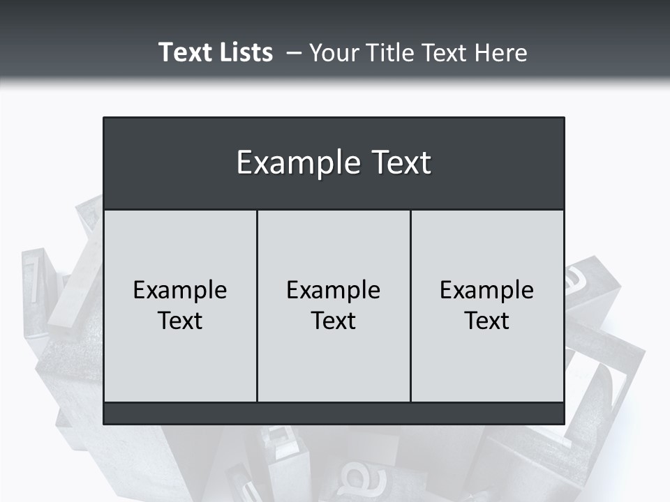 Font Old Characters PowerPoint Template
