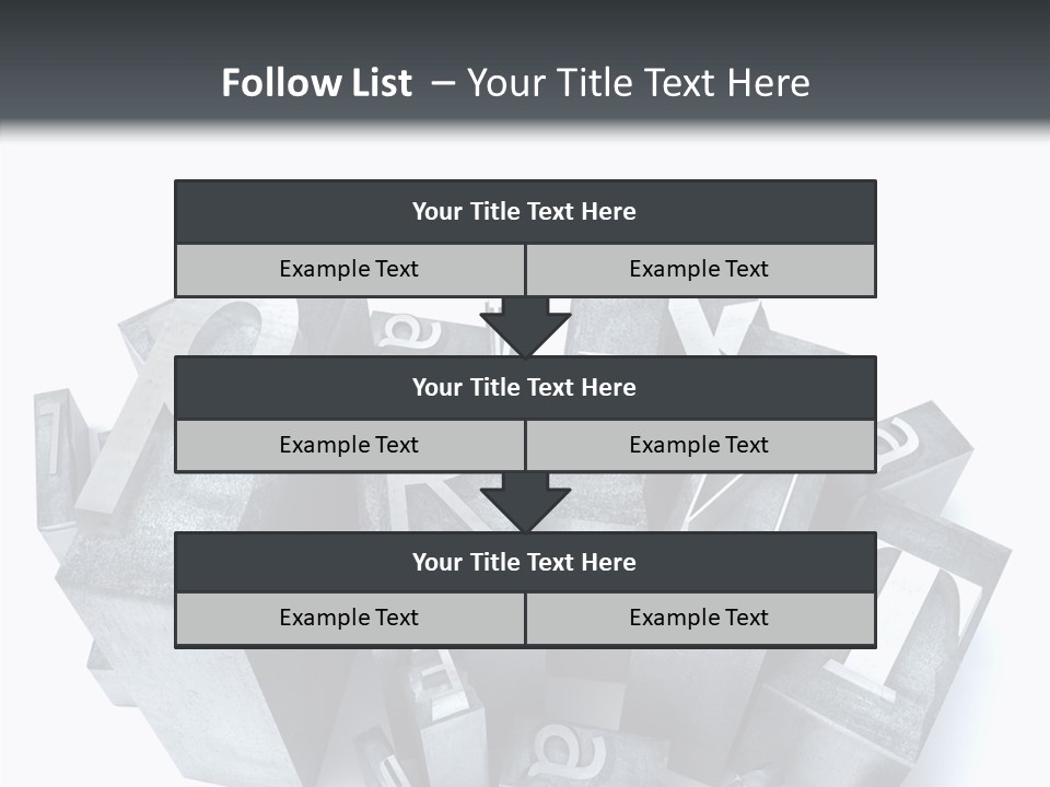 Font Old Characters PowerPoint Template