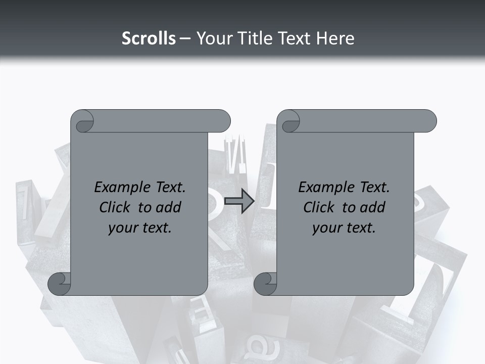 Font Old Characters PowerPoint Template