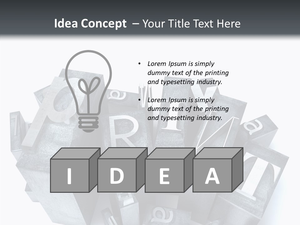 Font Old Characters PowerPoint Template