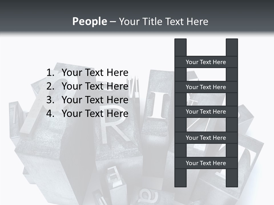 Font Old Characters PowerPoint Template