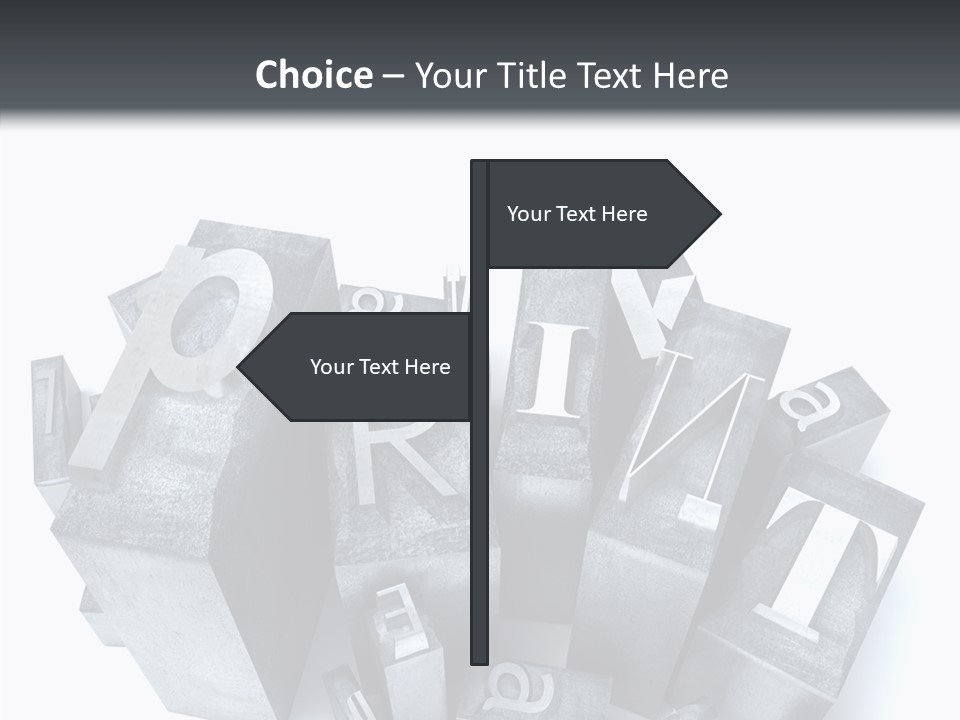 Font Old Characters PowerPoint Template