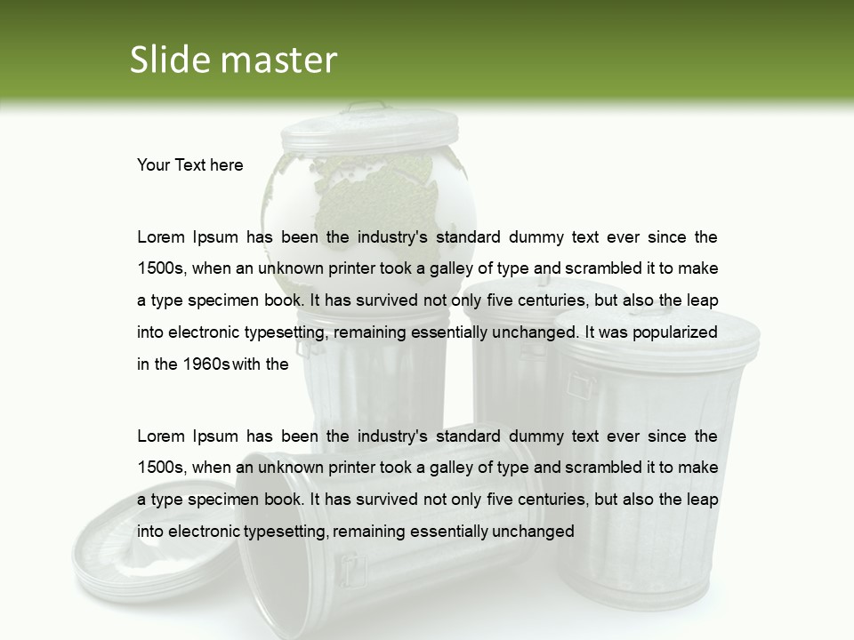 Rubbish Death Waste PowerPoint Template