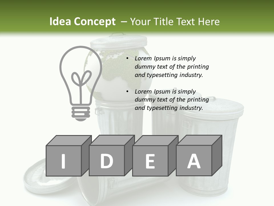 Rubbish Death Waste PowerPoint Template