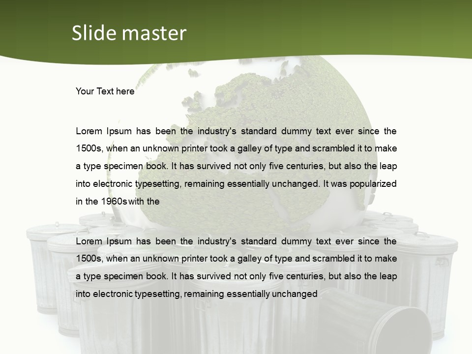 Trash Disaster Issue PowerPoint Template