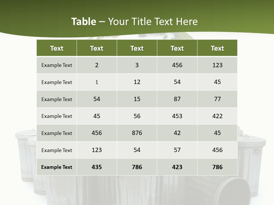Trash Disaster Issue PowerPoint Template