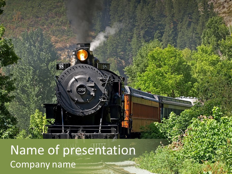 Vintage Passengers Whistle PowerPoint Template