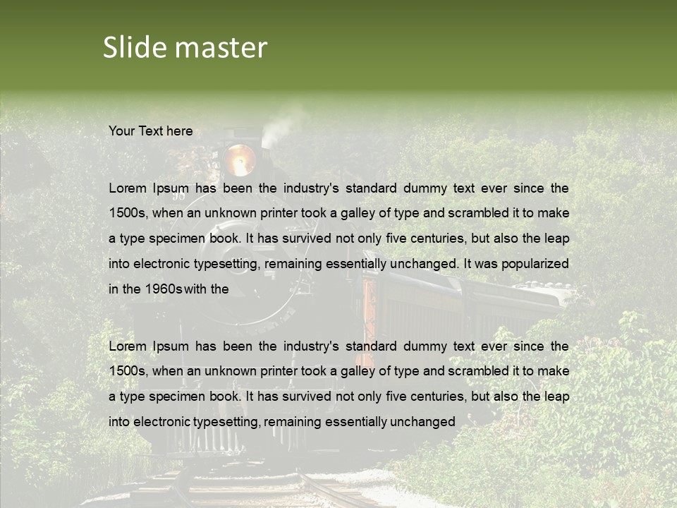 Vintage Passengers Whistle PowerPoint Template