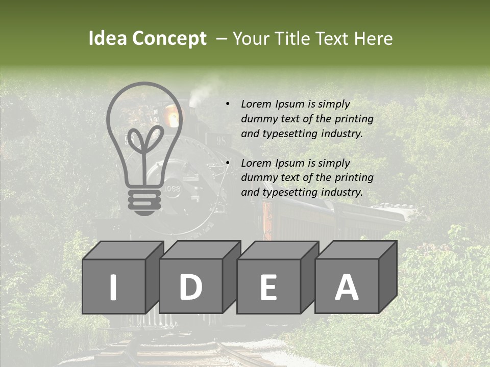 Vintage Passengers Whistle PowerPoint Template