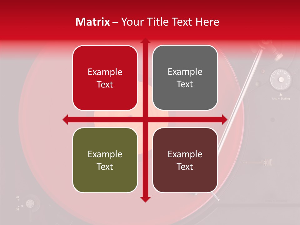 Nightclub Scratch Vinyl PowerPoint Template