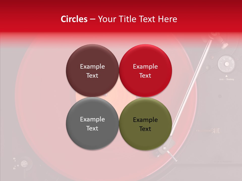 Nightclub Scratch Vinyl PowerPoint Template