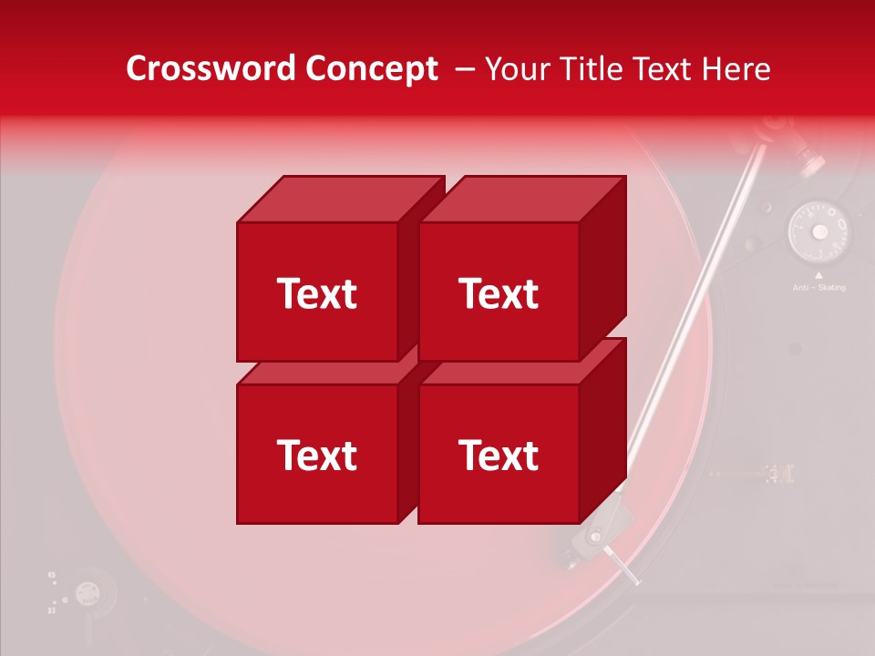 Nightclub Scratch Vinyl PowerPoint Template