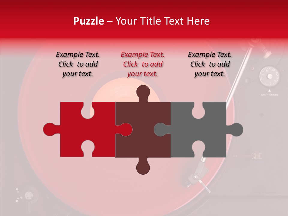 Nightclub Scratch Vinyl PowerPoint Template