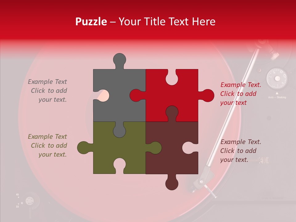 Nightclub Scratch Vinyl PowerPoint Template