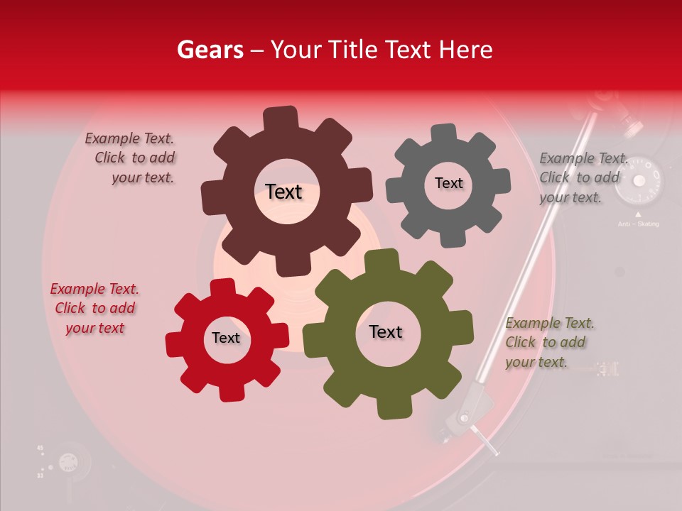 Nightclub Scratch Vinyl PowerPoint Template