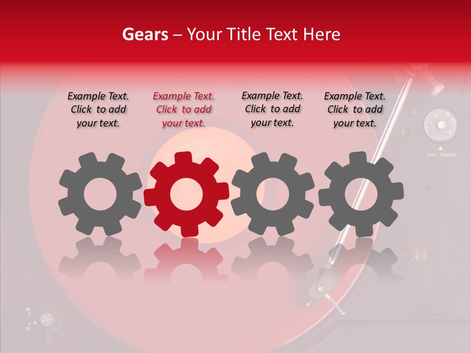 Nightclub Scratch Vinyl PowerPoint Template