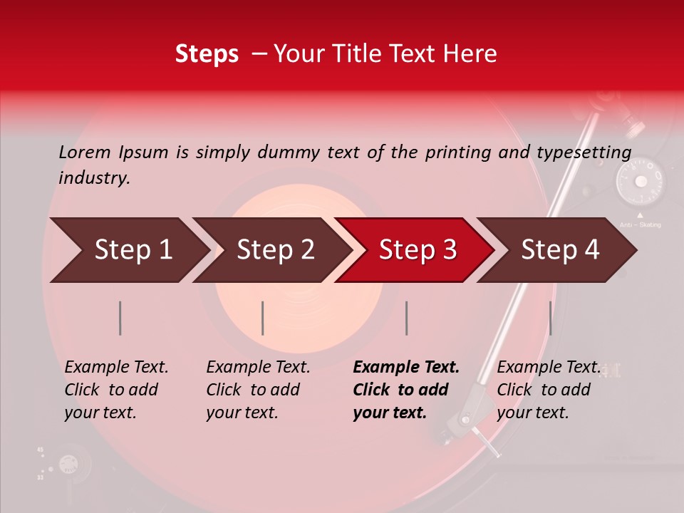 Nightclub Scratch Vinyl PowerPoint Template