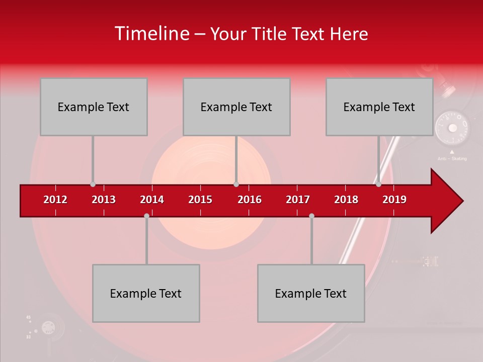 Nightclub Scratch Vinyl PowerPoint Template