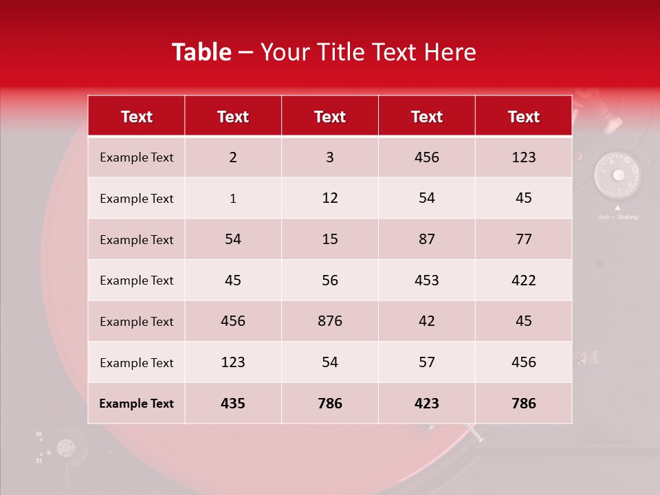 Nightclub Scratch Vinyl PowerPoint Template