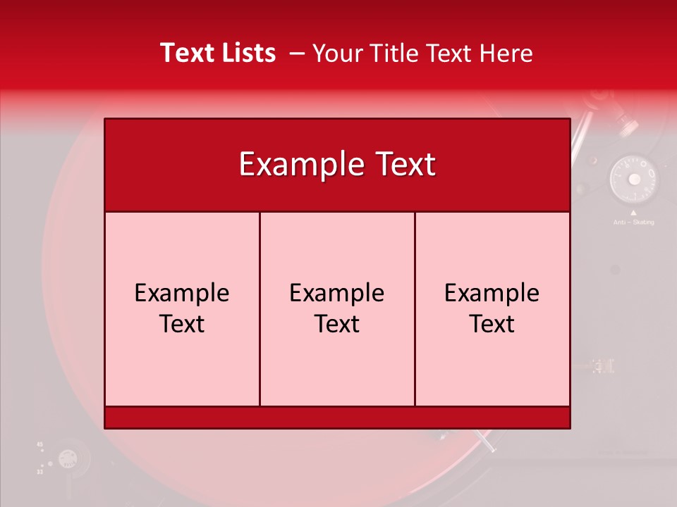 Nightclub Scratch Vinyl PowerPoint Template