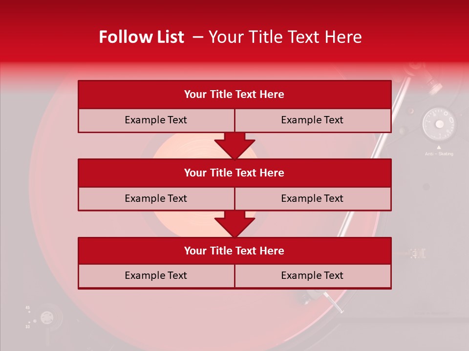 Nightclub Scratch Vinyl PowerPoint Template