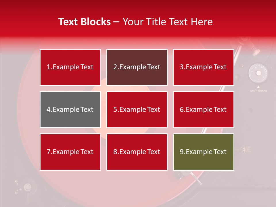 Nightclub Scratch Vinyl PowerPoint Template