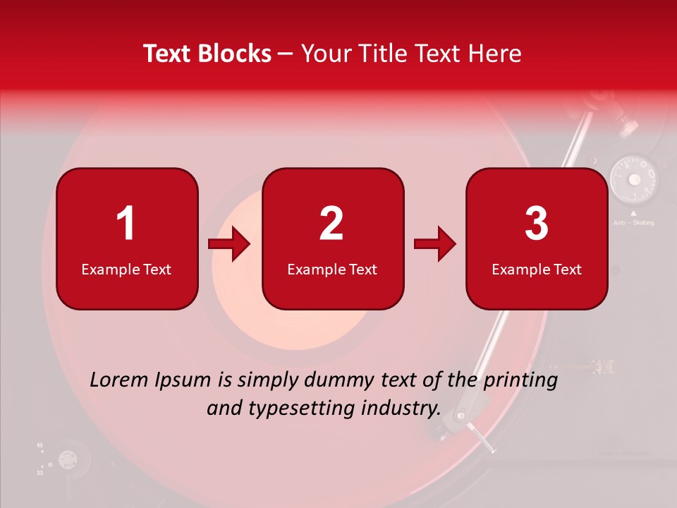 Nightclub Scratch Vinyl PowerPoint Template