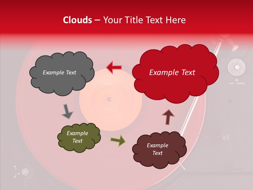 Nightclub Scratch Vinyl PowerPoint Template