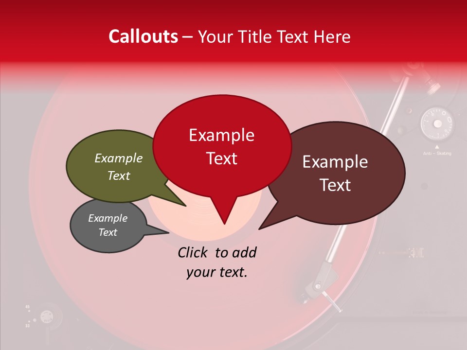 Nightclub Scratch Vinyl PowerPoint Template