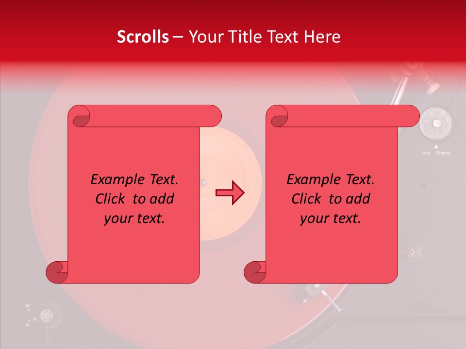 Nightclub Scratch Vinyl PowerPoint Template