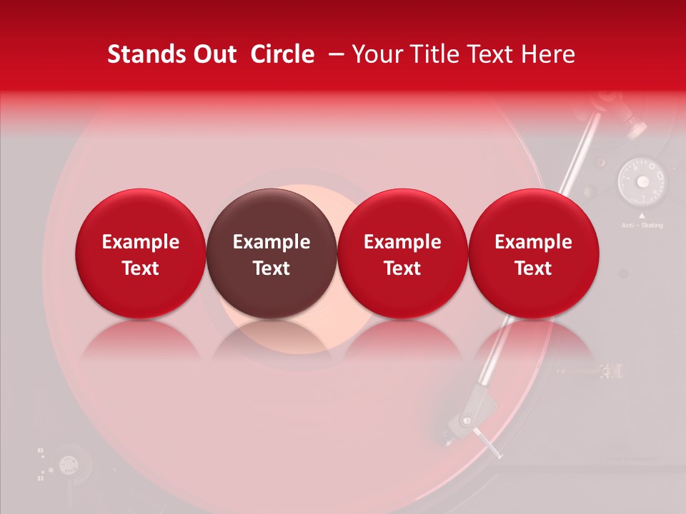 Nightclub Scratch Vinyl PowerPoint Template