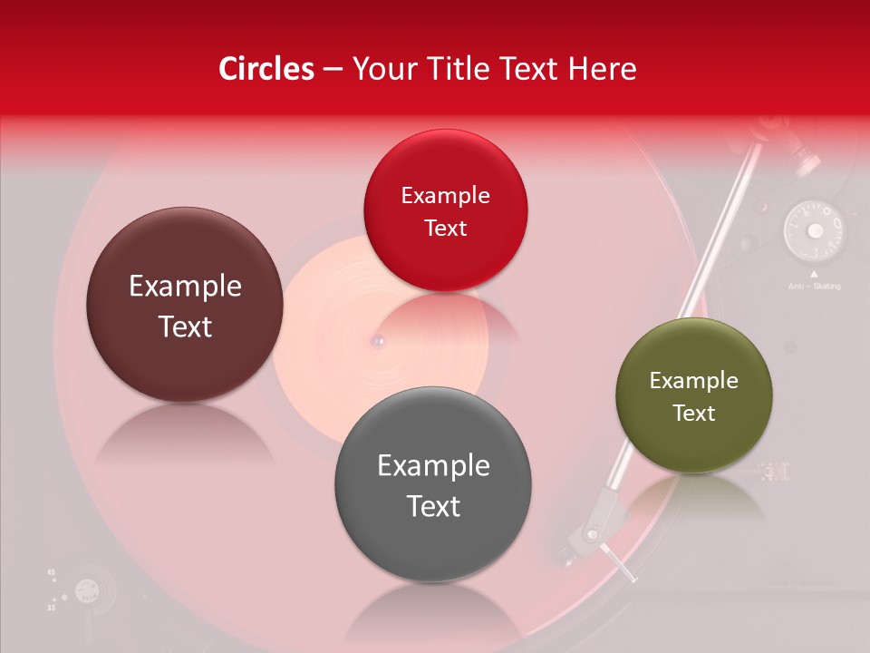 Nightclub Scratch Vinyl PowerPoint Template