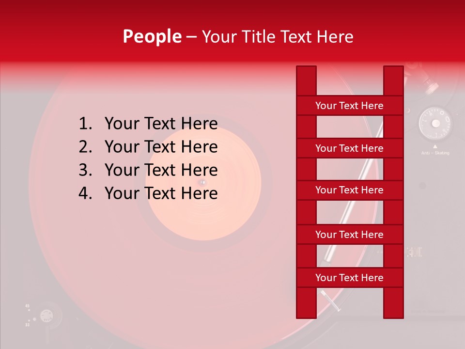 Nightclub Scratch Vinyl PowerPoint Template