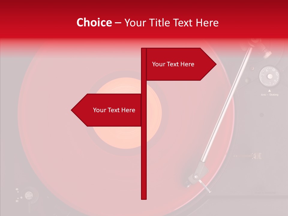 Nightclub Scratch Vinyl PowerPoint Template