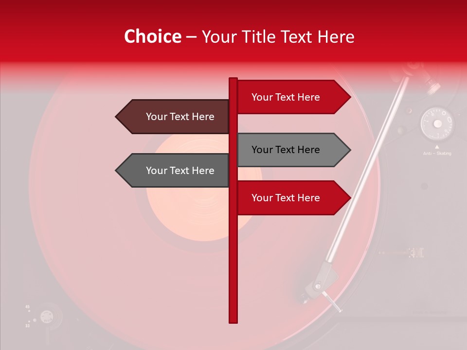 Nightclub Scratch Vinyl PowerPoint Template